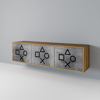 GAMER CHOICE 3-Door TV Cabinet