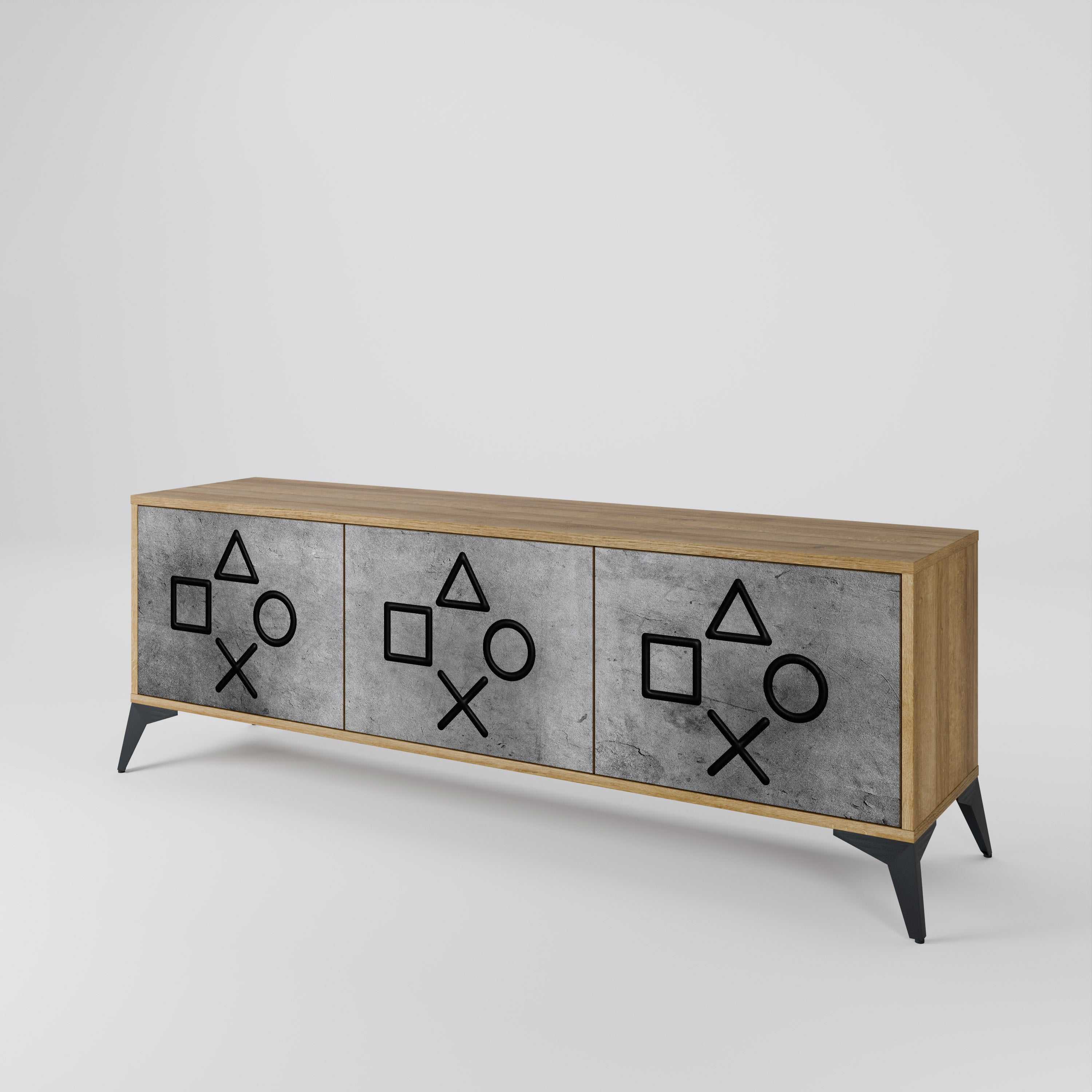 GAMER CHOICE 3-Door TV Cabinet