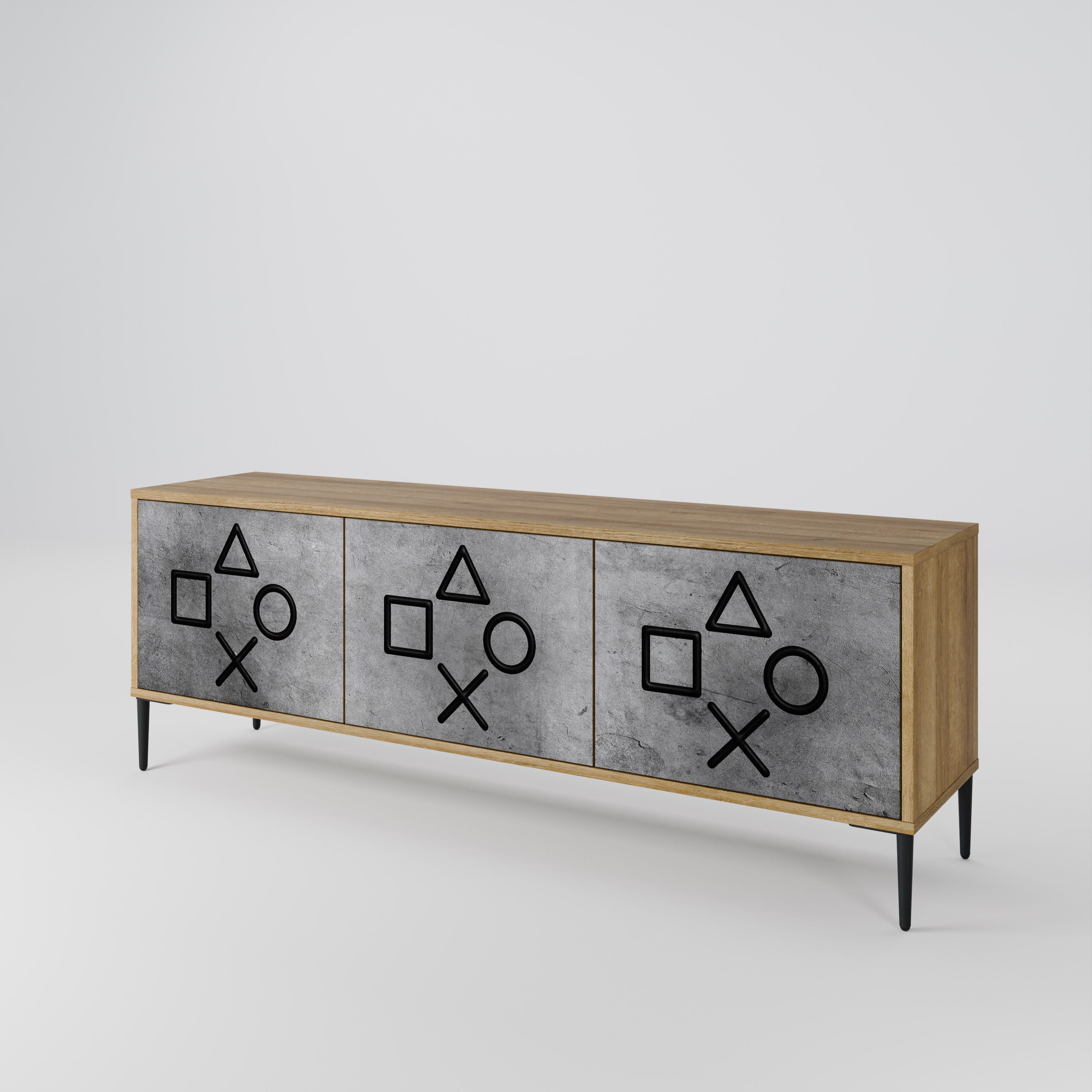GAMER CHOICE 3-Door TV Cabinet
