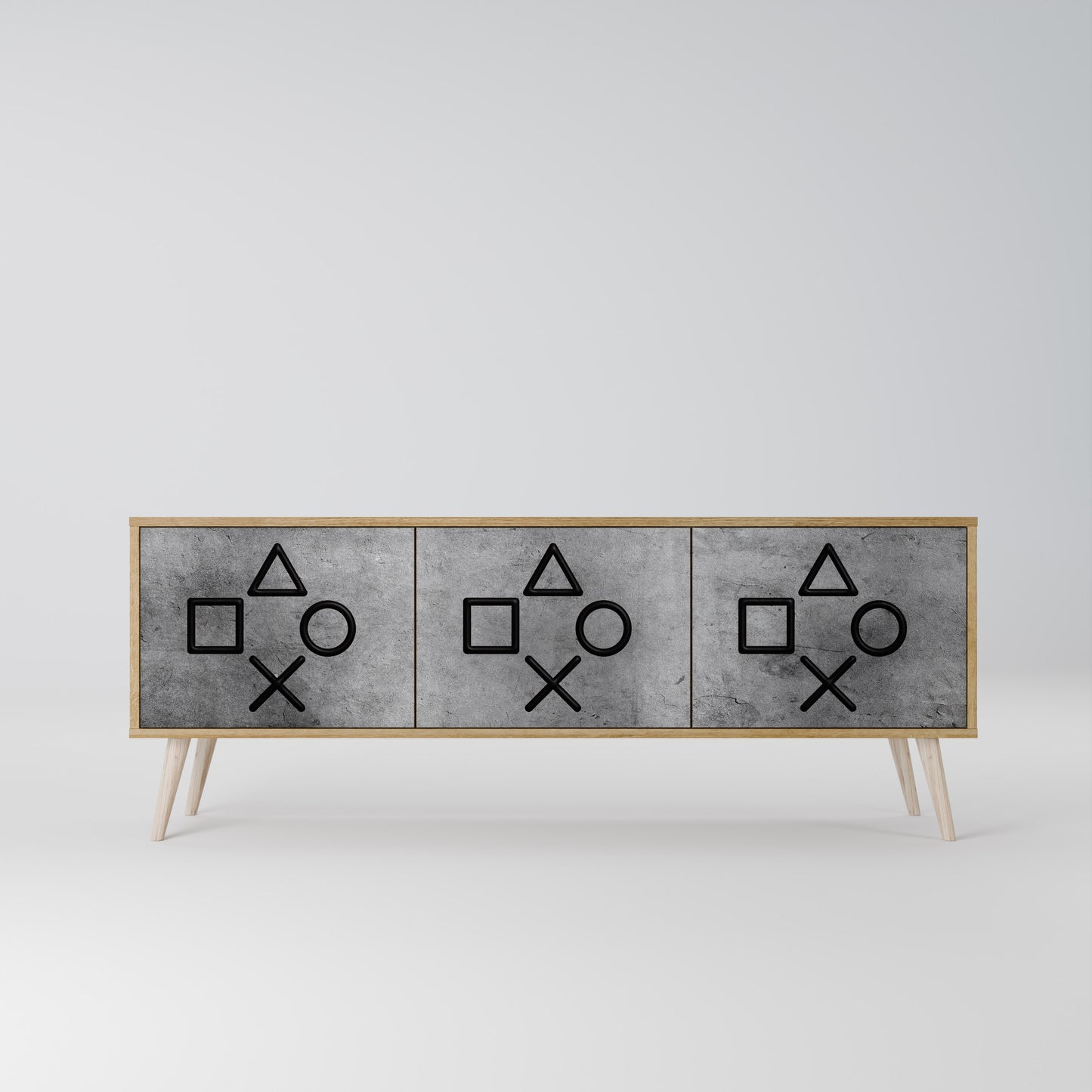 GAMER CHOICE 3-Door TV Cabinet