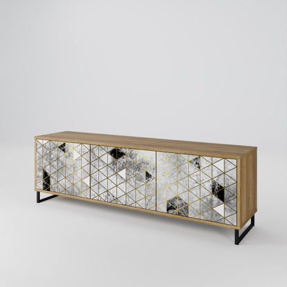 ASHEN ARIA 3-Door TV Cabinet