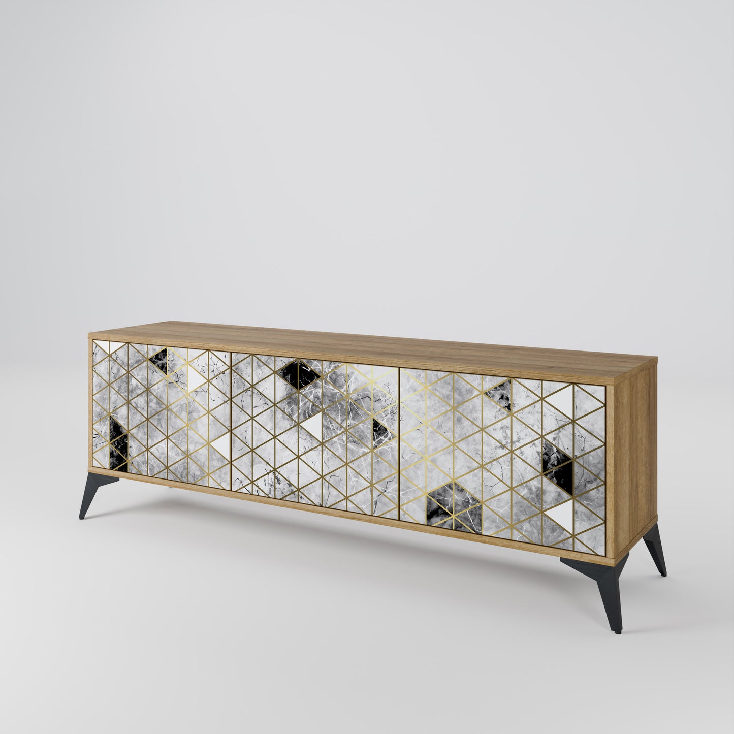 ASHEN ARIA 3-Door TV Cabinet
