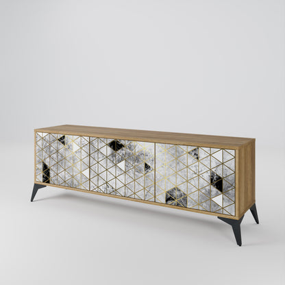 ASHEN ARIA 3-Door TV Cabinet