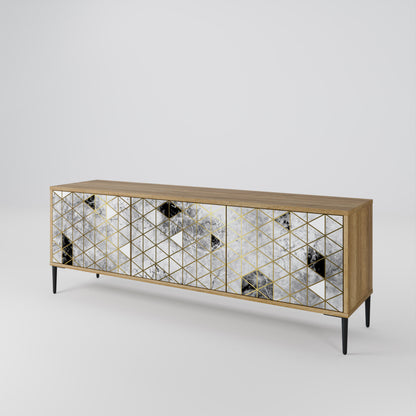 ASHEN ARIA 3-Door TV Cabinet