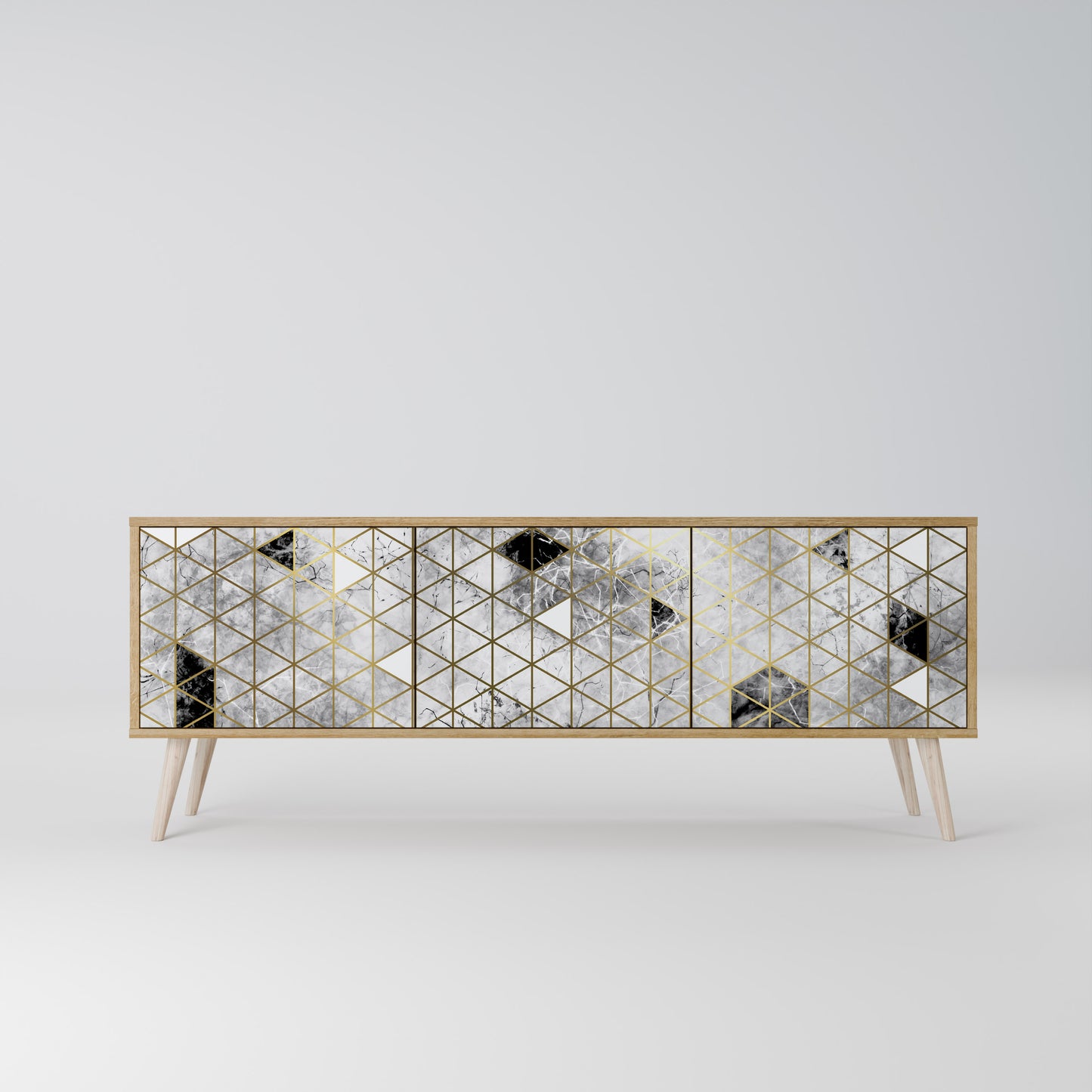 ASHEN ARIA 3-Door TV Cabinet