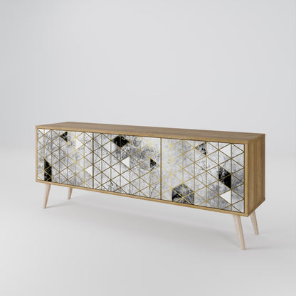 ASHEN ARIA 3-Door TV Cabinet
