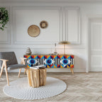 ABSTRACTION AND GEOMETRY 3-Door TV Cabinet