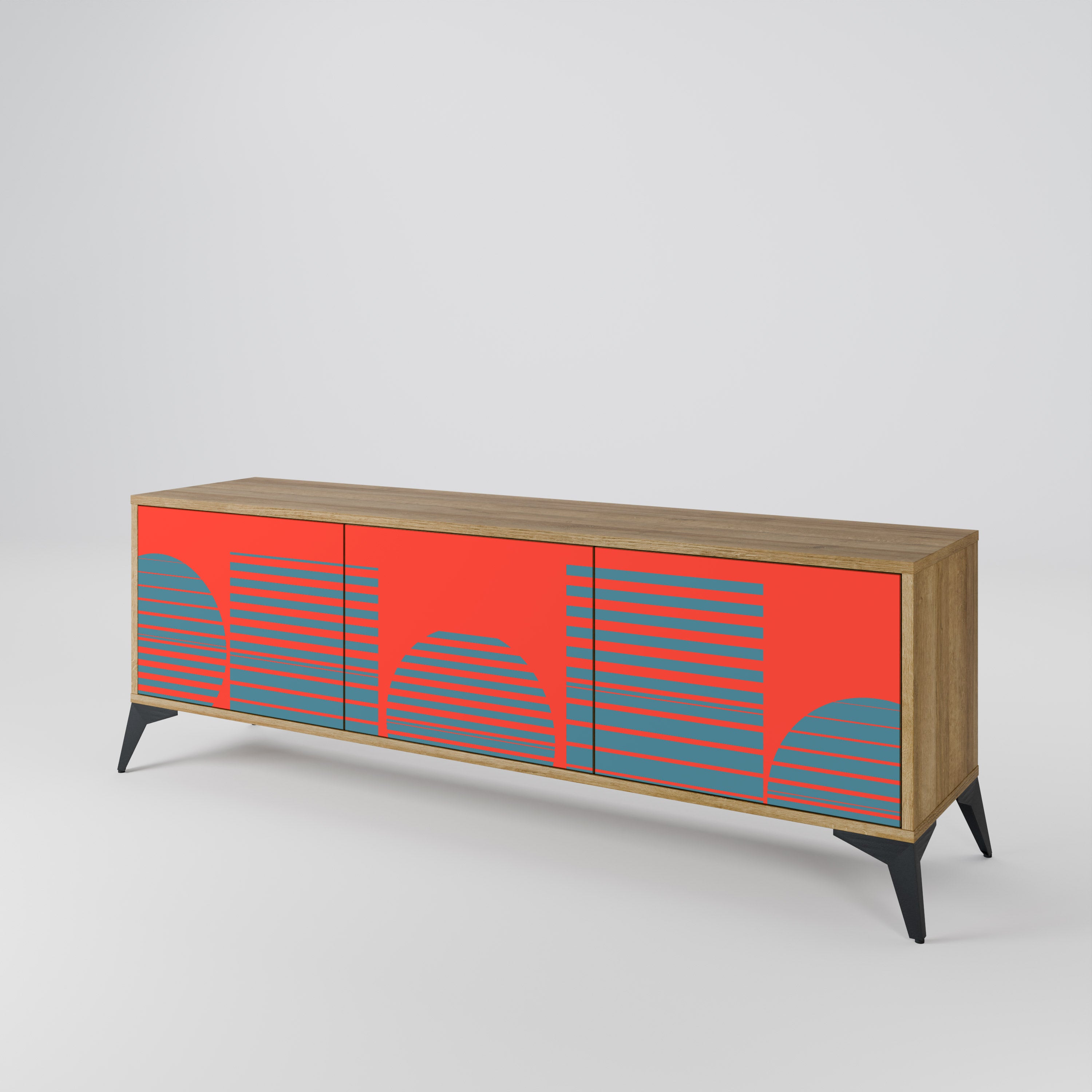 RISING GEOMETRY STARS 3-Door TV Cabinet
