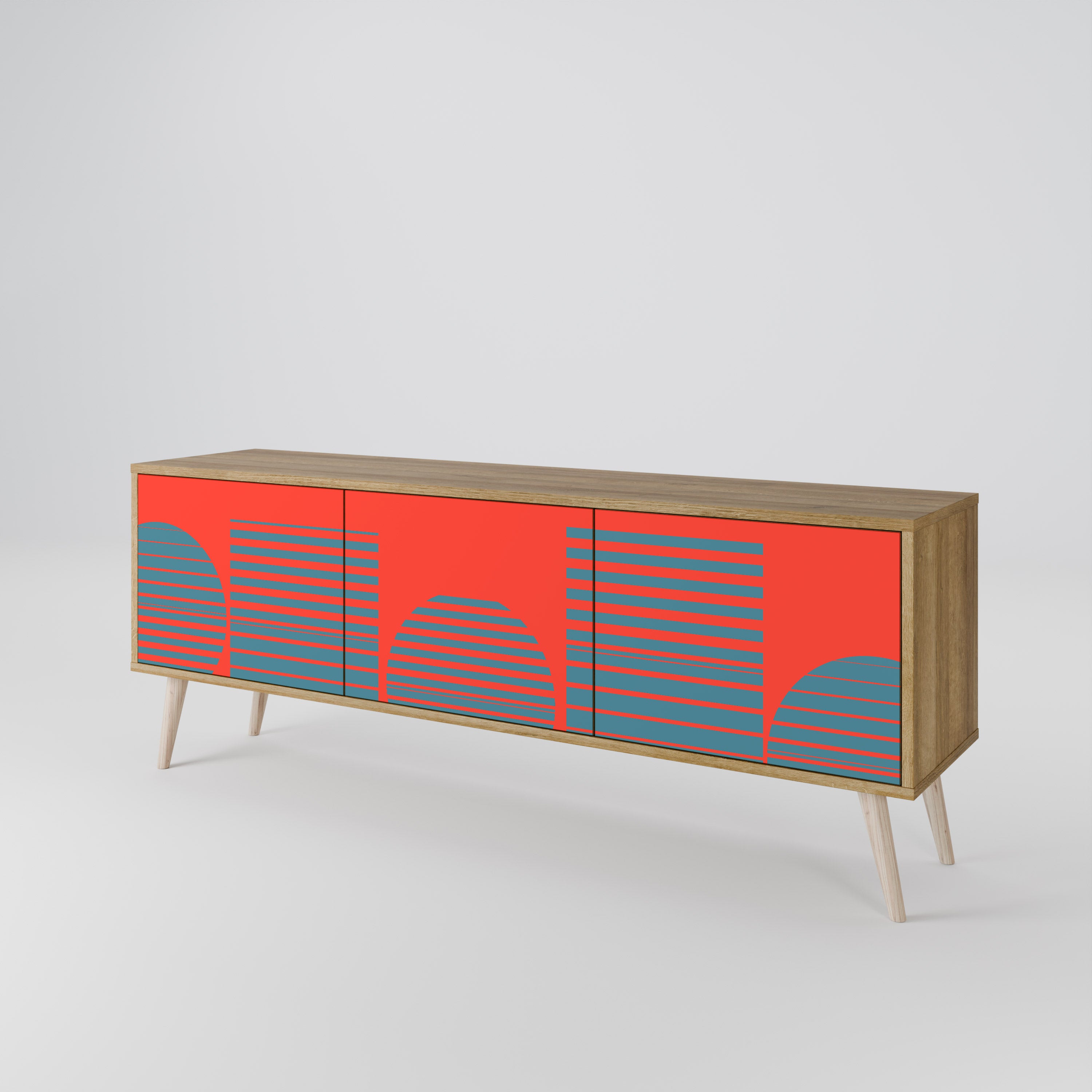 RISING GEOMETRY STARS 3-Door TV Cabinet