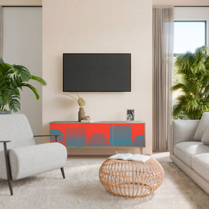 RISING GEOMETRY STARS 3-Door TV Cabinet