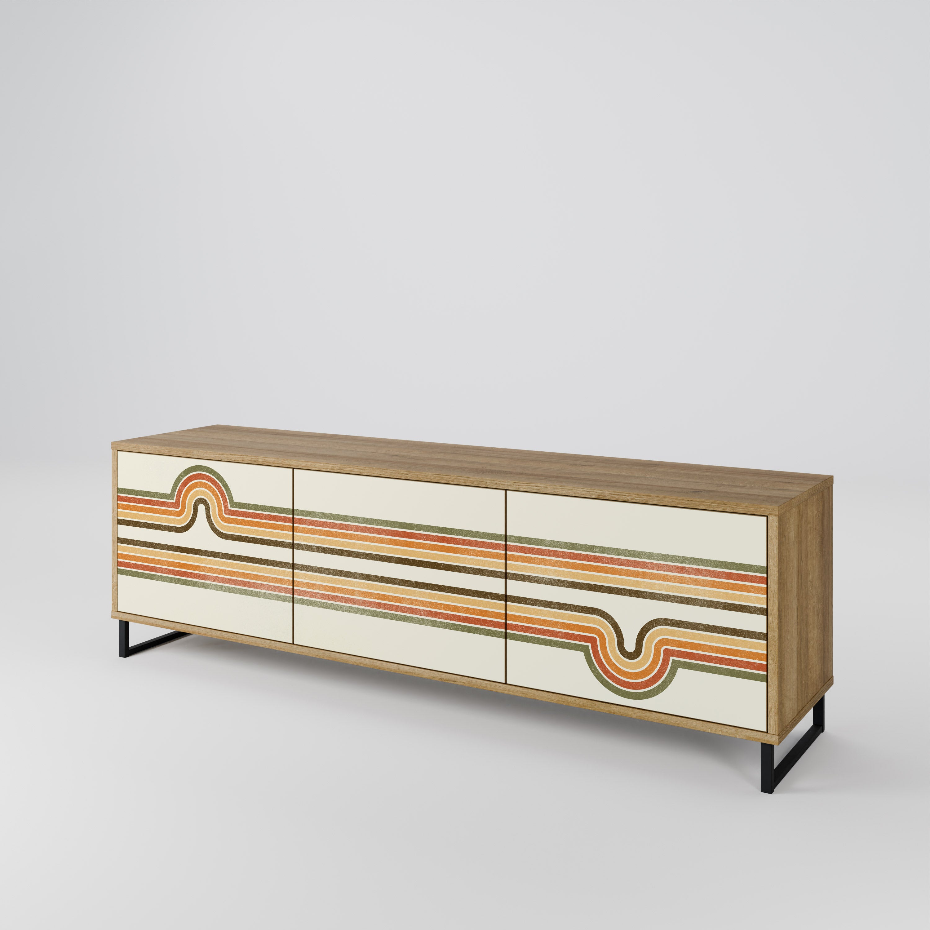 EXCEPTIONAL STREAM 3-Door TV Cabinet