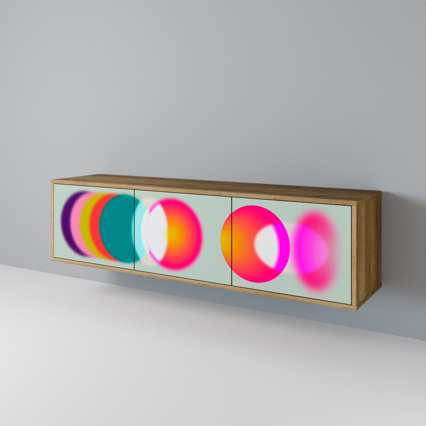 SYMPHONY OF COLORS 3-Door TV Cabinet