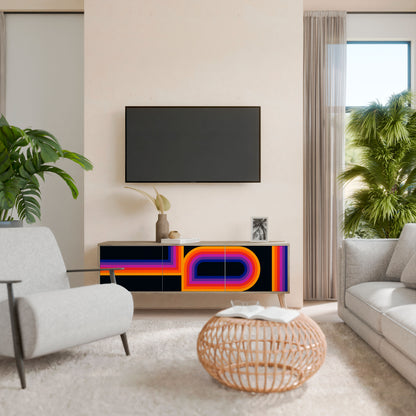 BLINDED BY THE LIGHTS 3-Door TV Cabinet