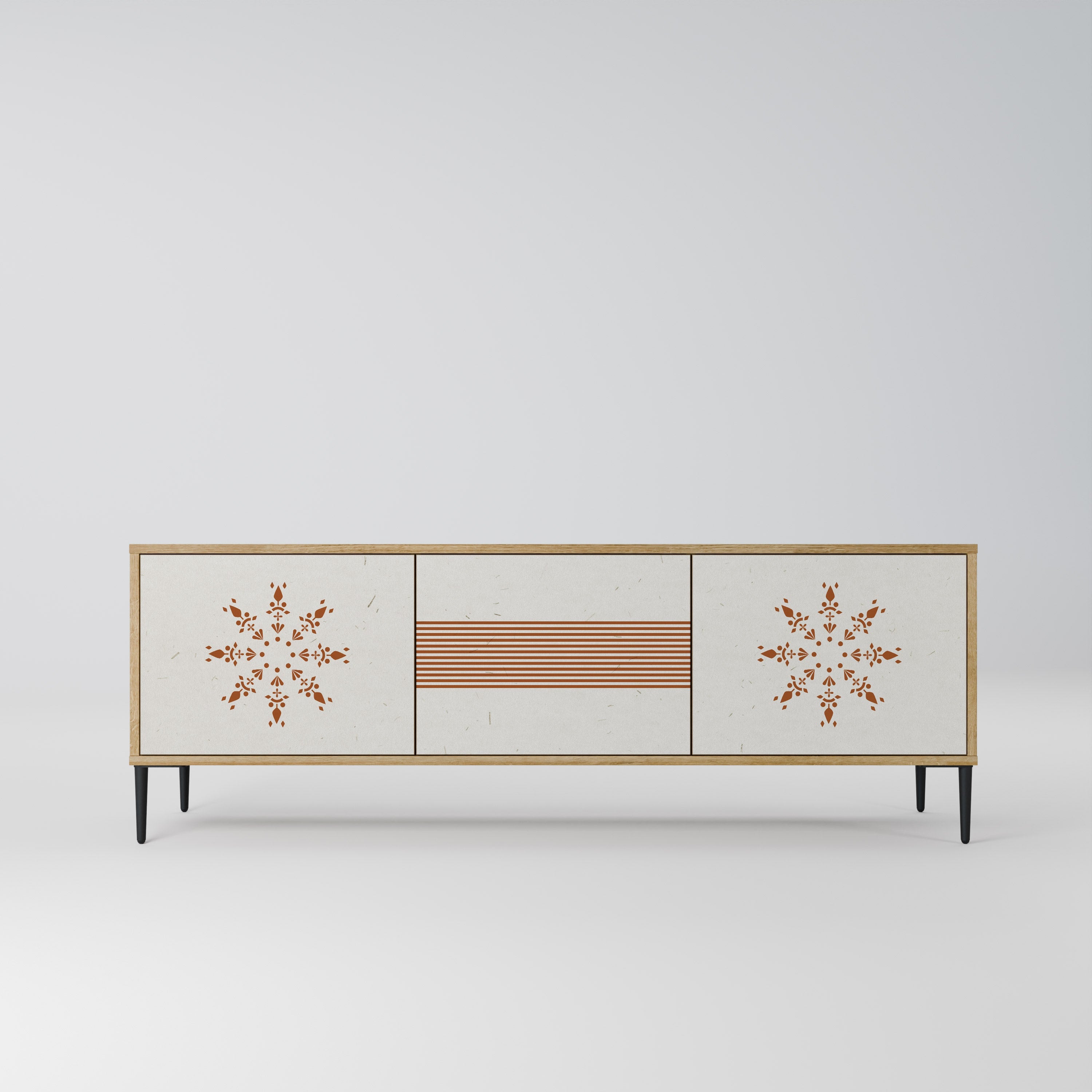 Meuble TV 3 portes DAILY HARMONY effet chêne