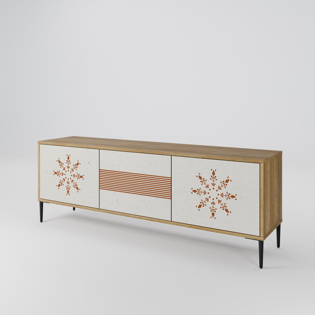 Meuble TV 3 portes DAILY HARMONY effet chêne