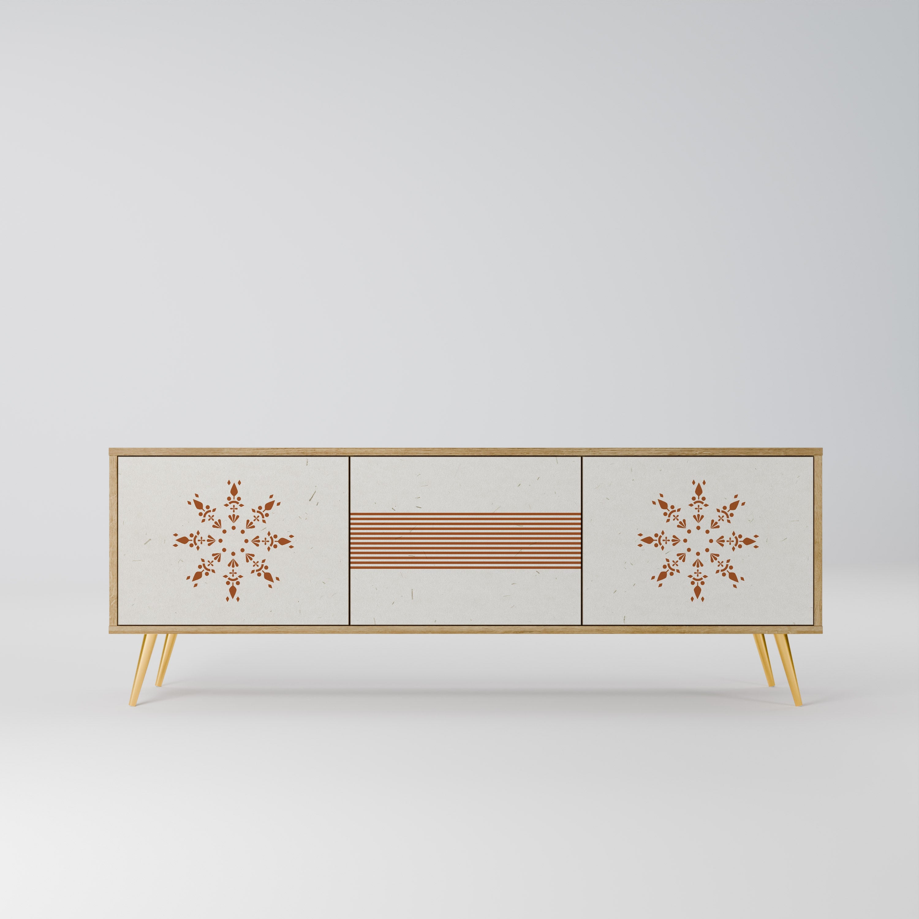 Meuble TV 3 portes DAILY HARMONY effet chêne