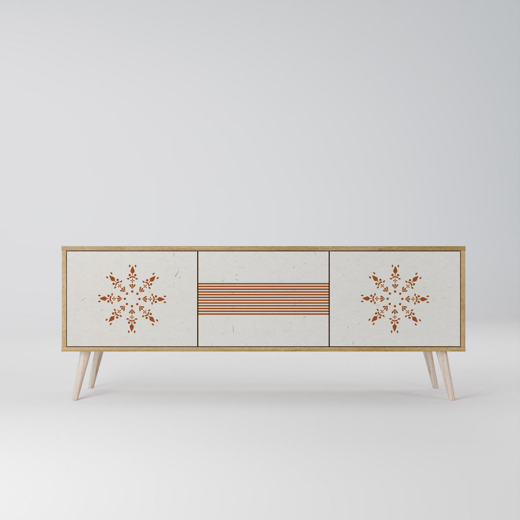 Meuble TV 3 portes DAILY HARMONY effet chêne