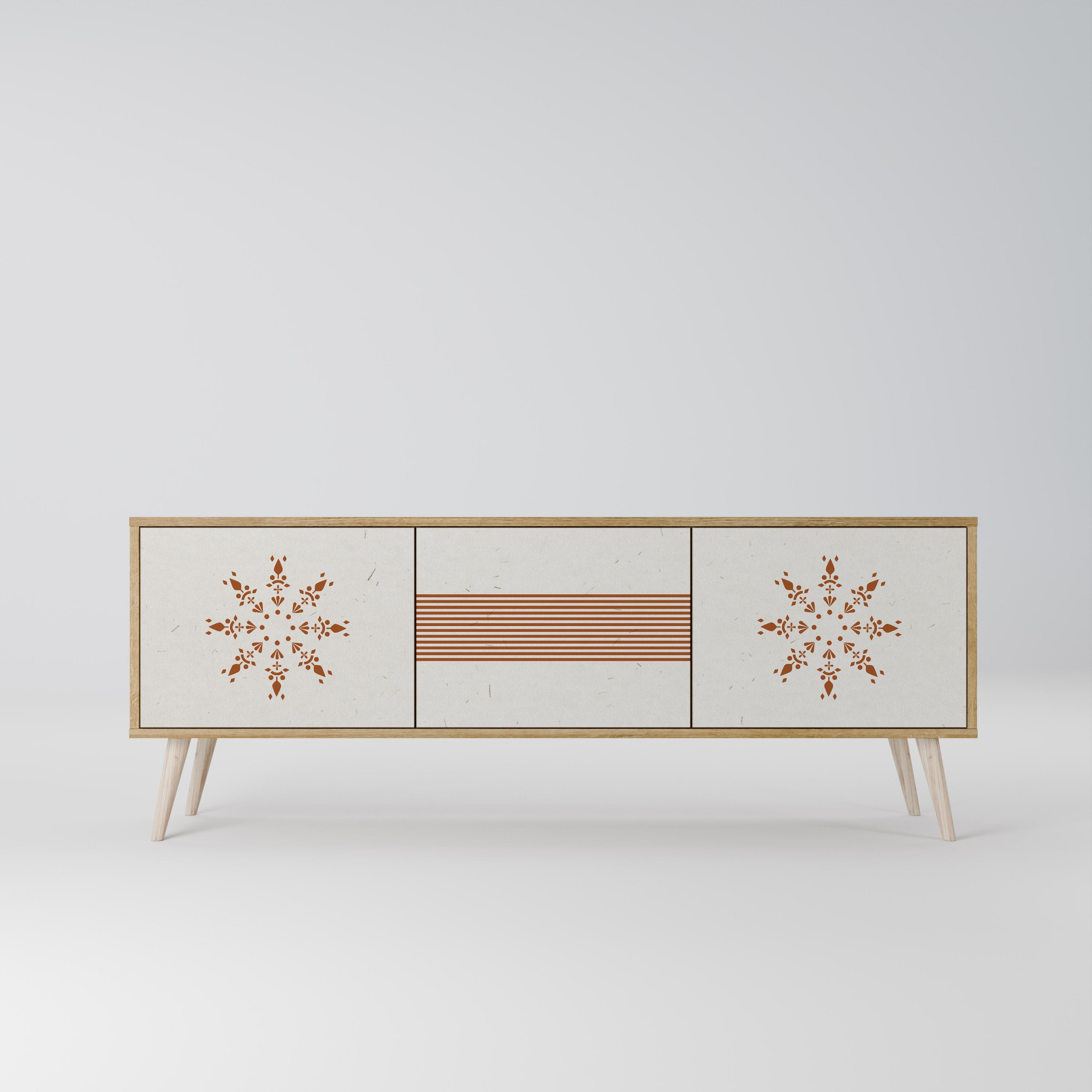 Meuble TV 3 portes DAILY HARMONY effet chêne