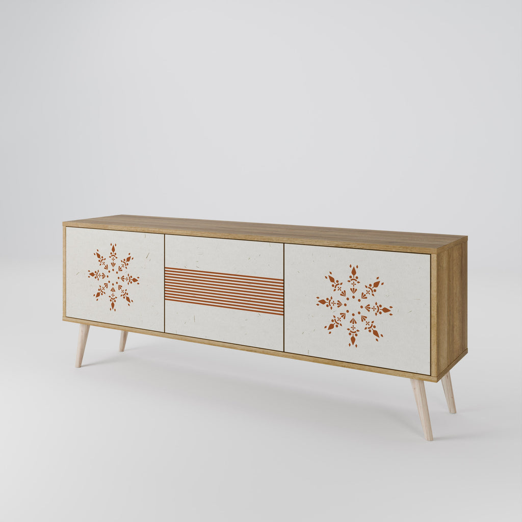 Meuble TV 3 portes DAILY HARMONY effet chêne