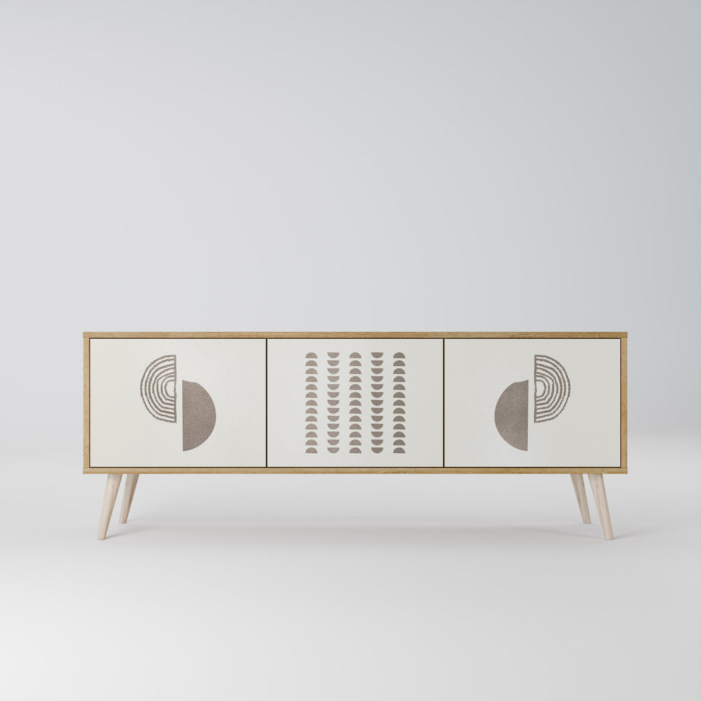 Meuble TV 3 portes HARMONY ESSENCE effet chêne