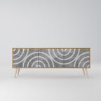 CIRCLE CONCRETE 3-Door TV Cabinet