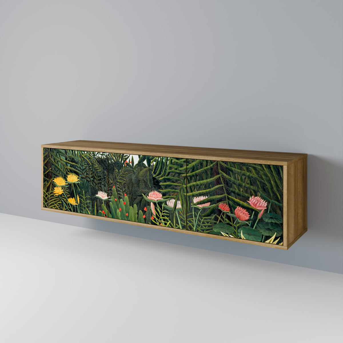 VIRGIN FOREST WITH SUNSET 3-Door TV Cabinet