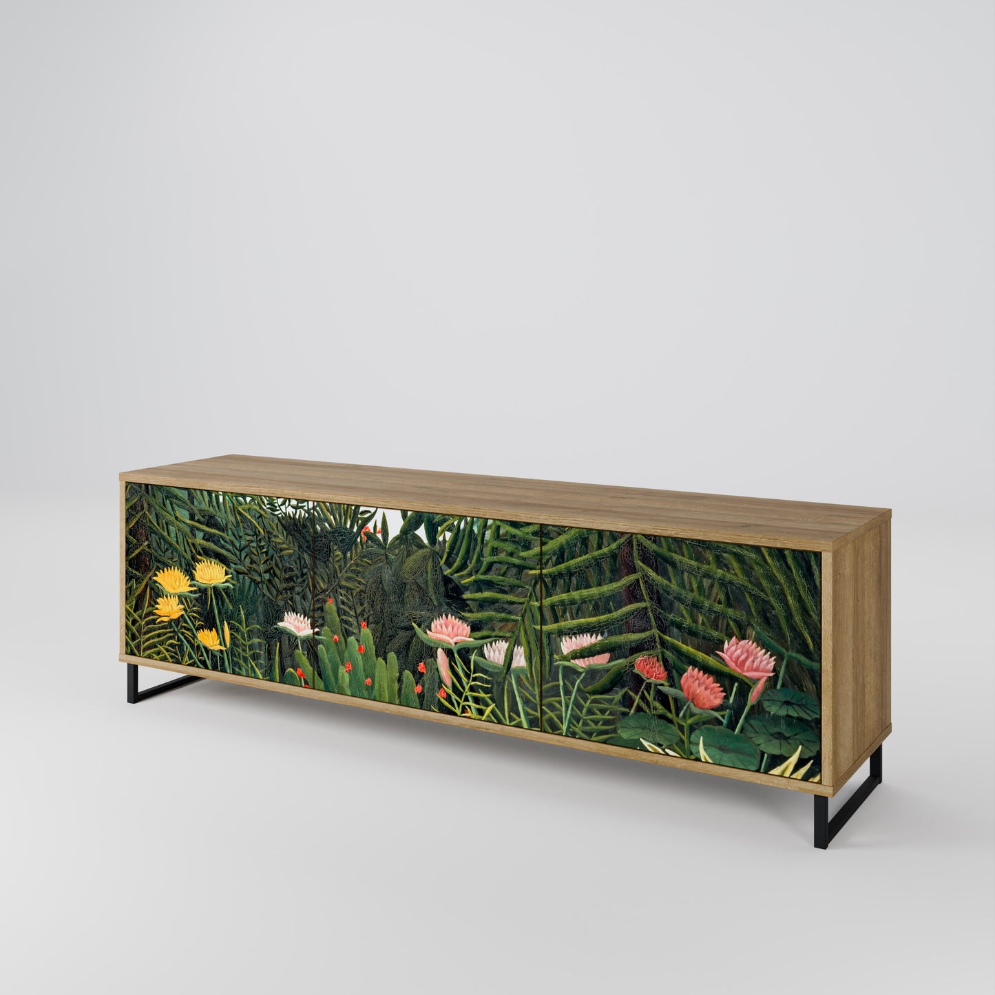VIRGIN FOREST WITH SUNSET 3-Door TV Cabinet