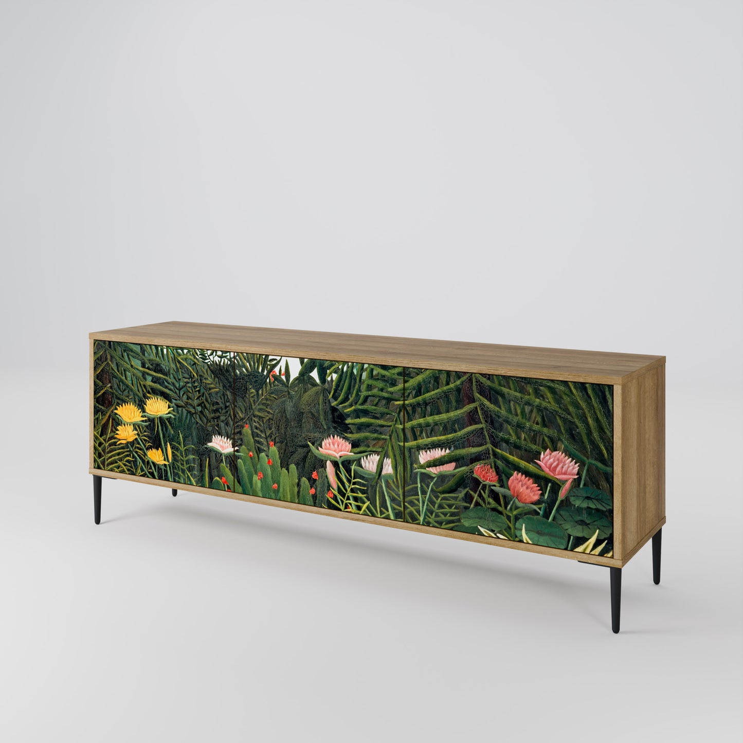 VIRGIN FOREST WITH SUNSET 3-Door TV Cabinet