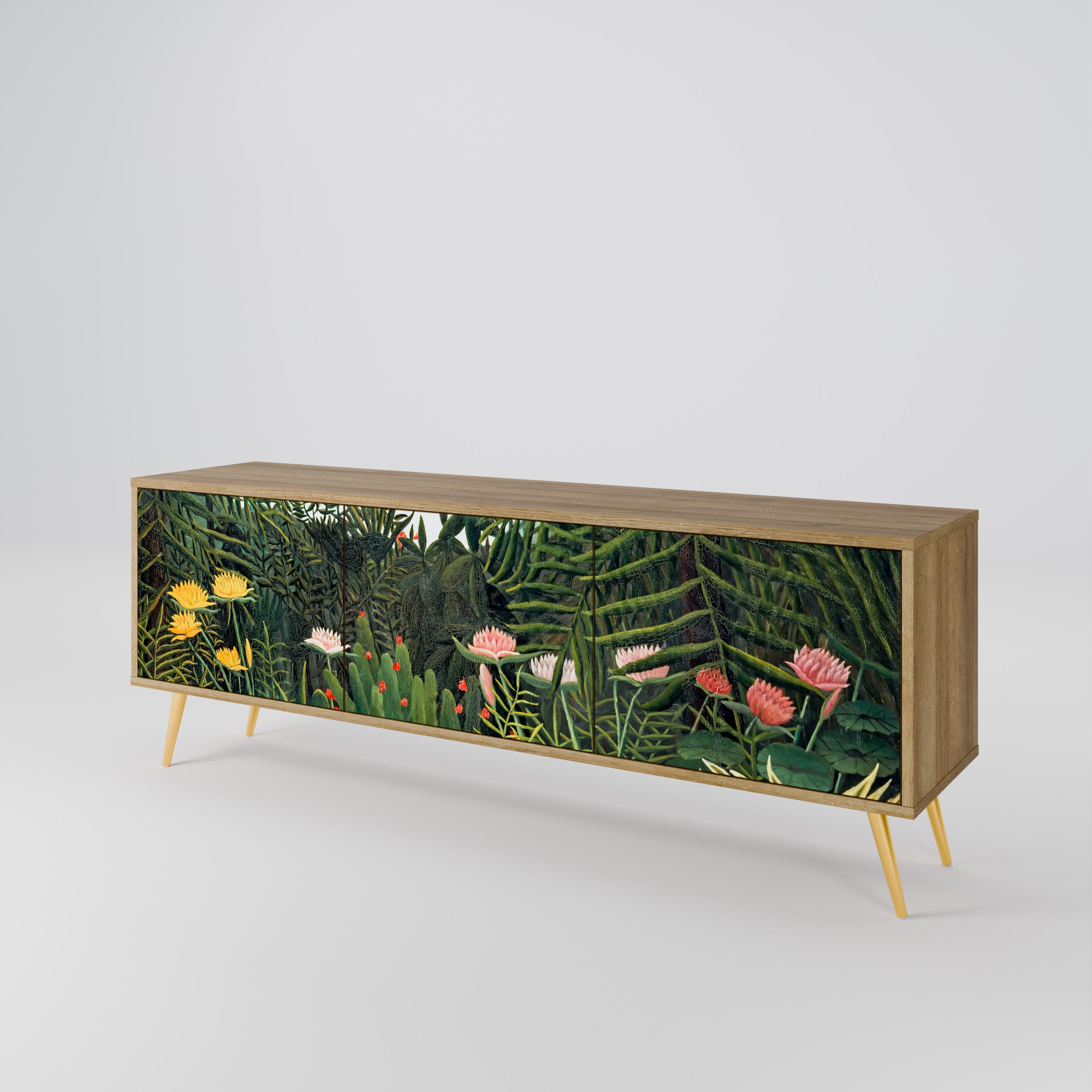 VIRGIN FOREST WITH SUNSET 3-Door TV Cabinet