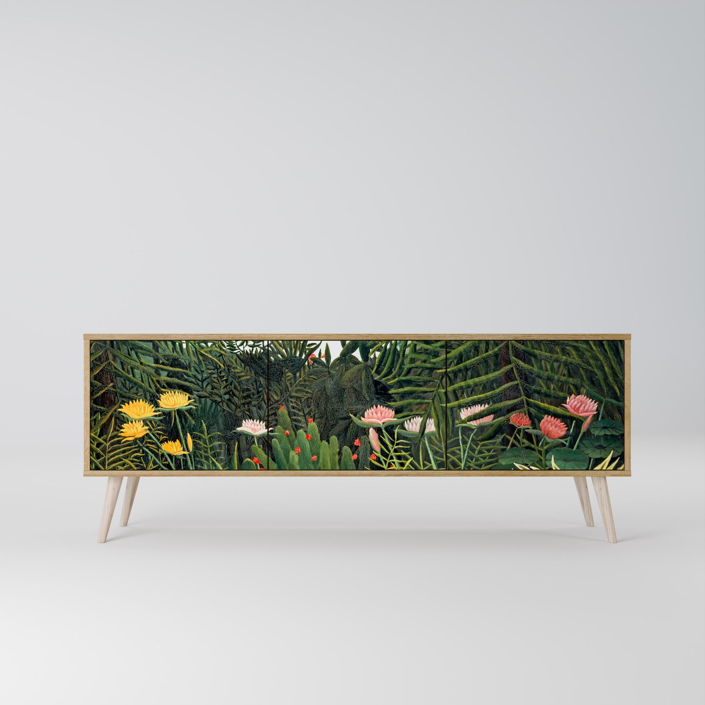 VIRGIN FOREST WITH SUNSET 3-Door TV Cabinet