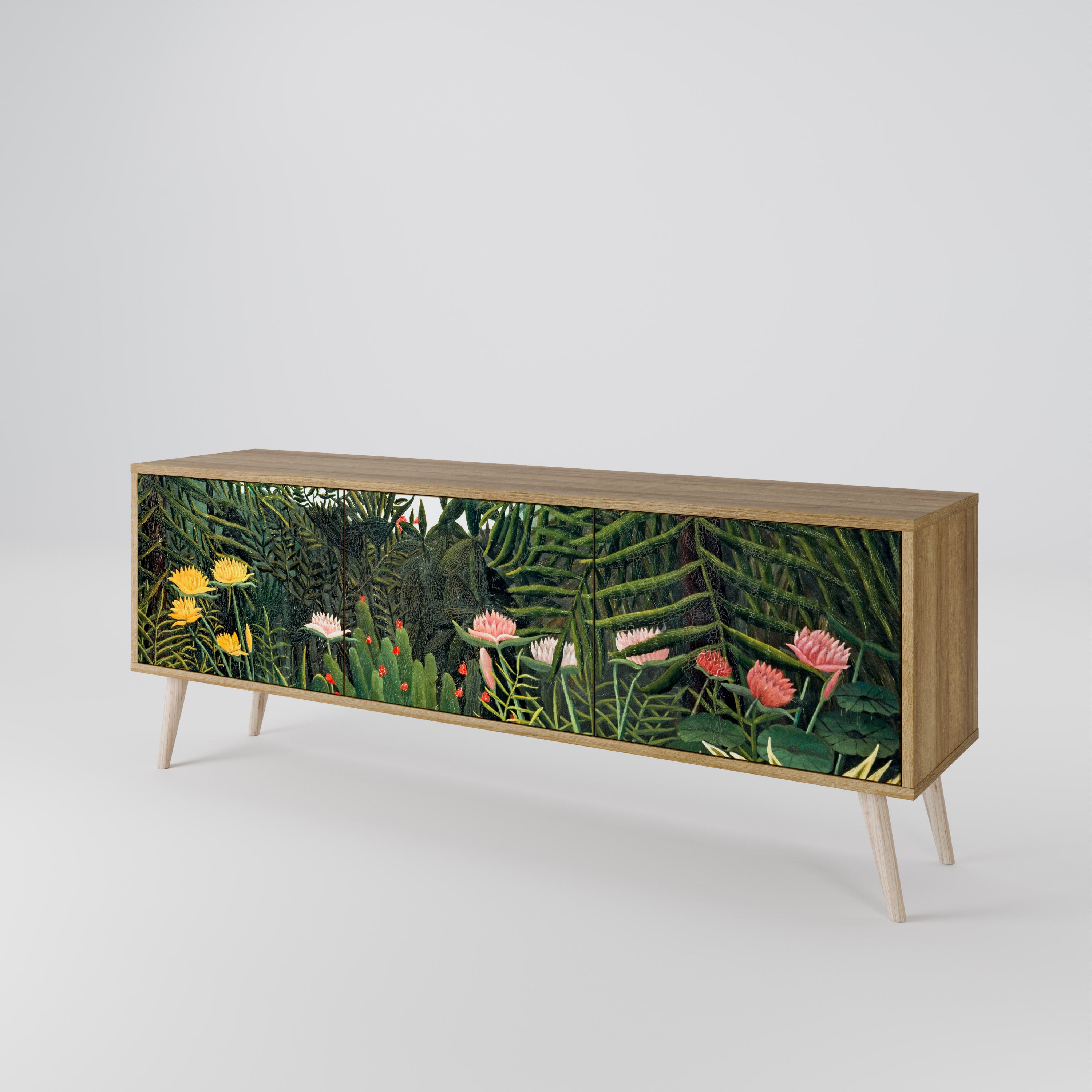 VIRGIN FOREST WITH SUNSET 3-Door TV Cabinet