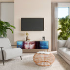 CONSTRUCTIVE ART 3-Door TV Cabinet