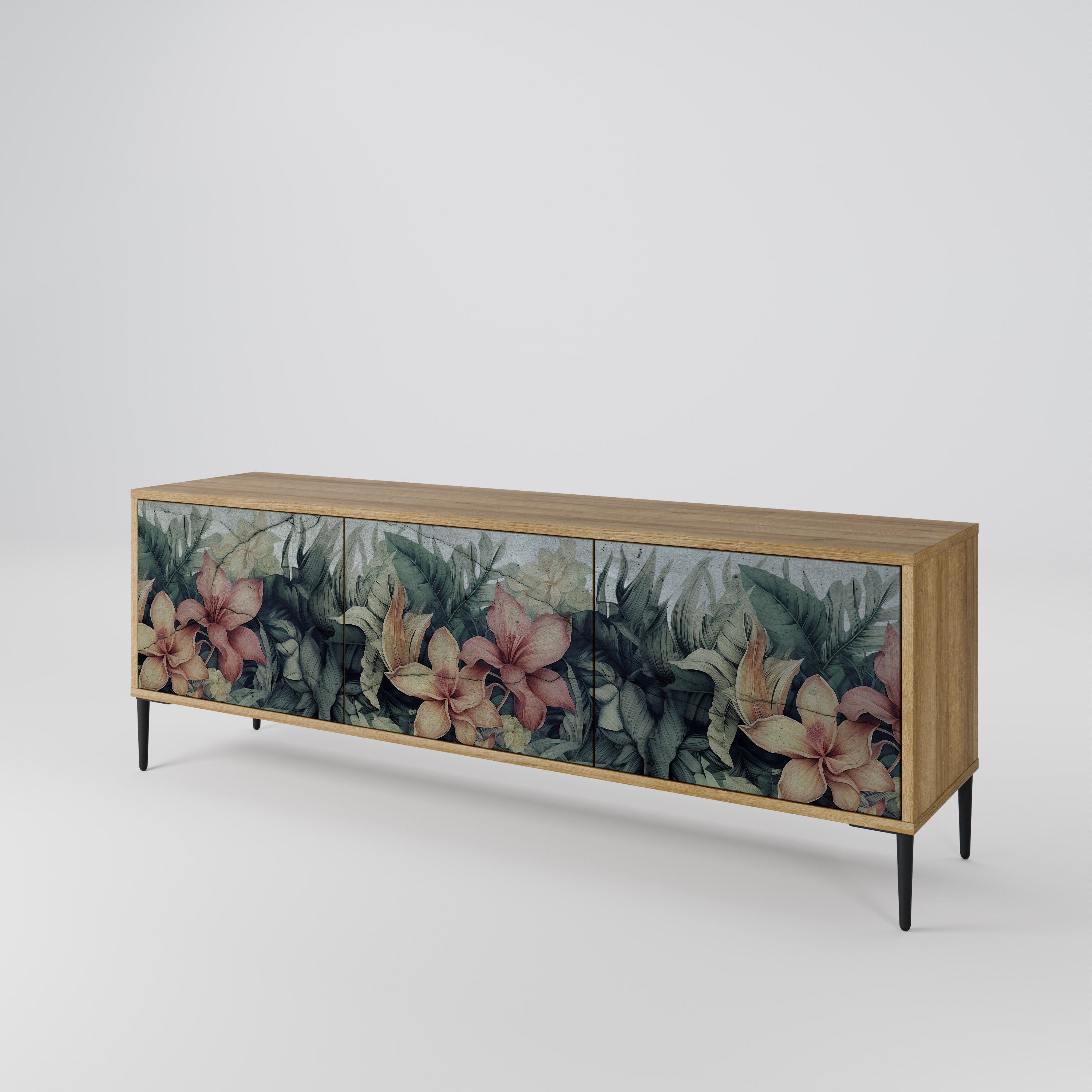 HEAVENLY BLOOM 3-Door TV Cabinet