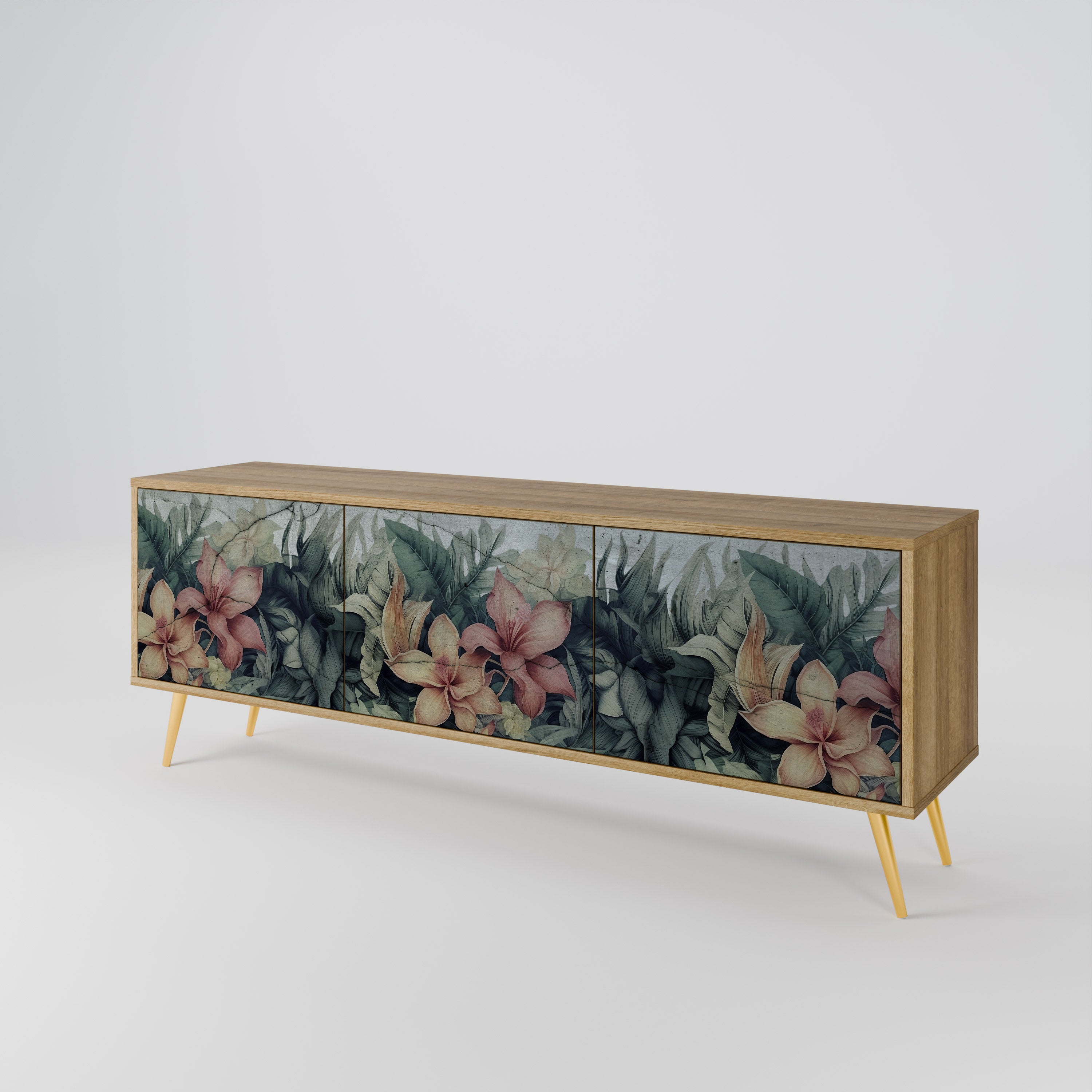 HEAVENLY BLOOM 3-Door TV Cabinet