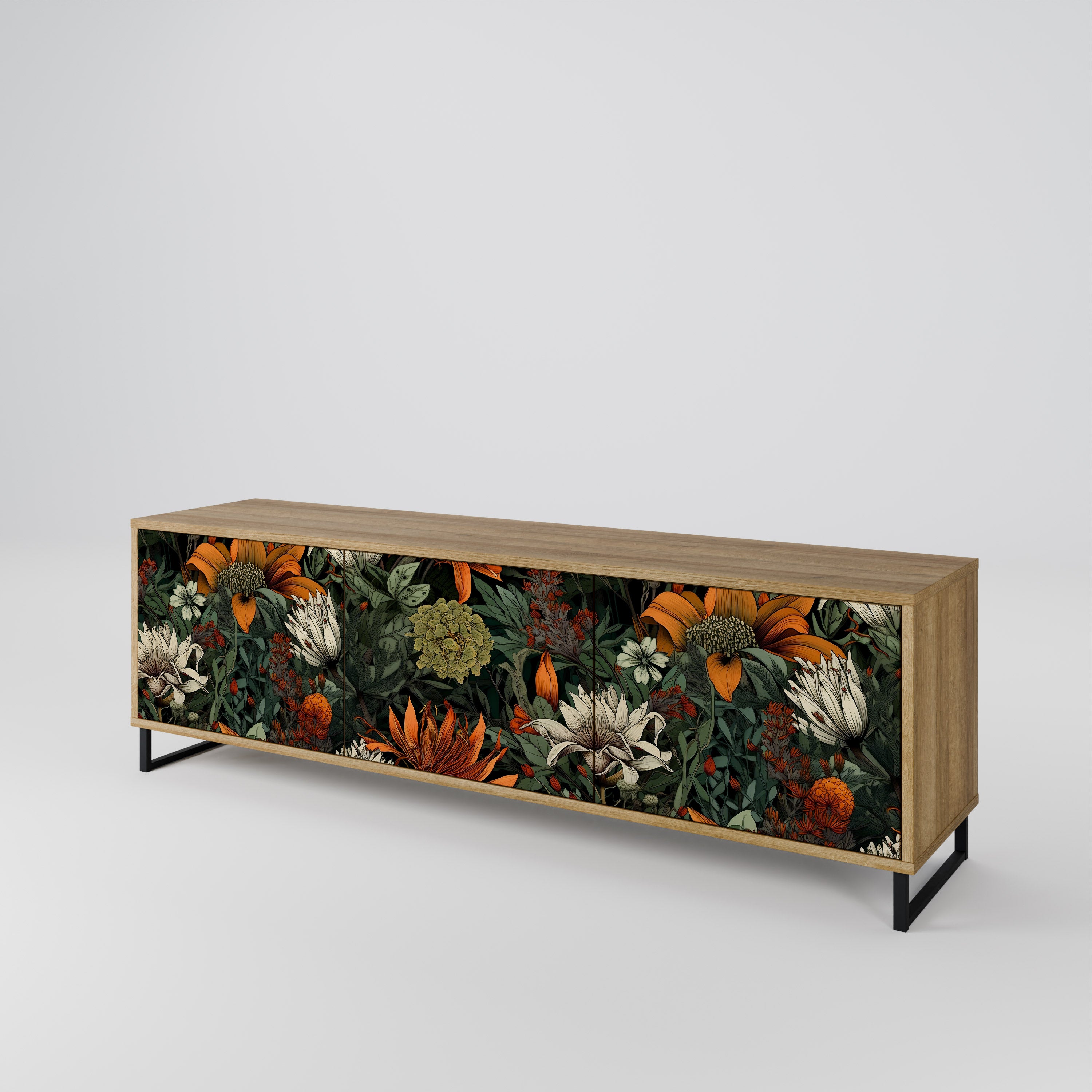 MIDNIGHT SPROUT 3-Door TV Cabinet