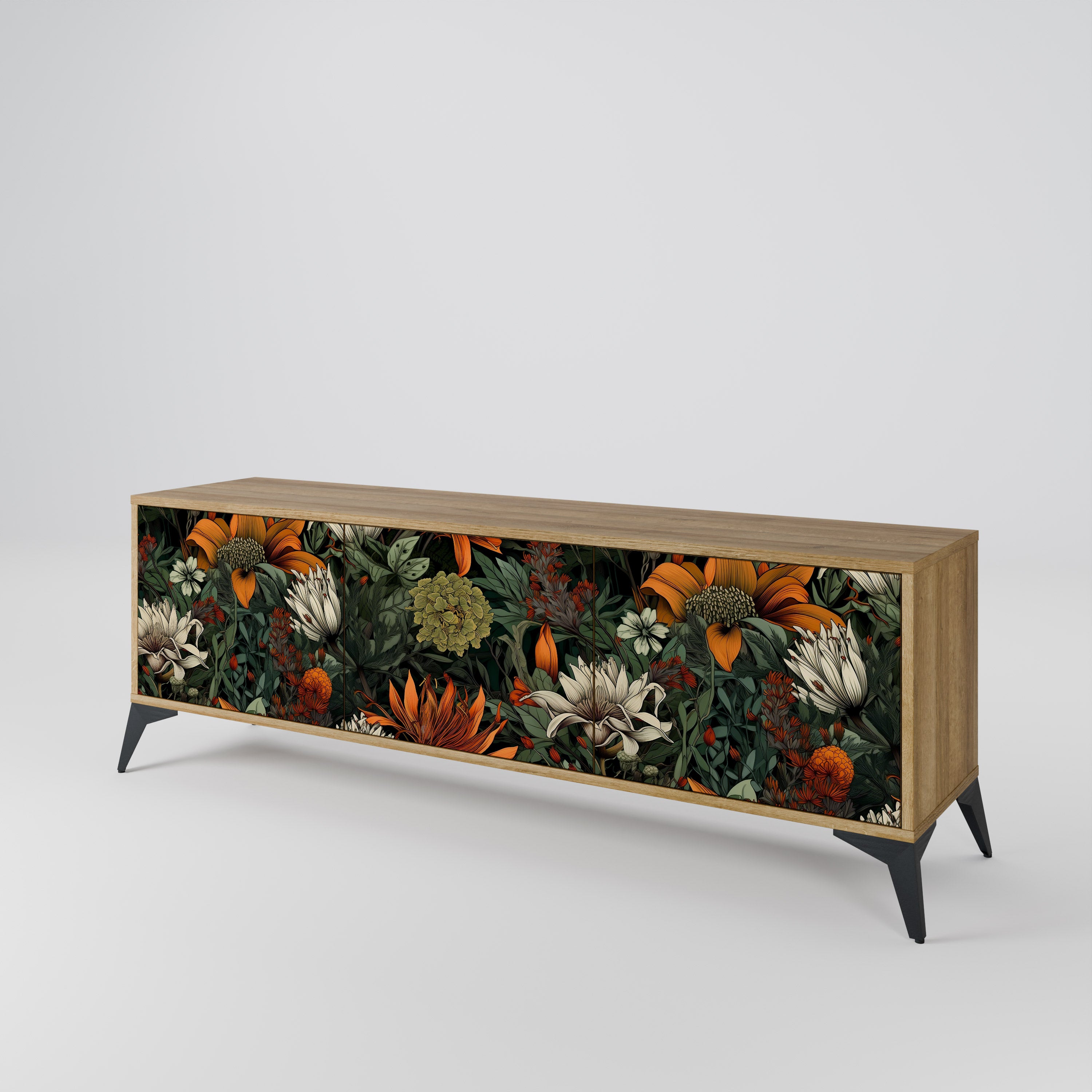 MIDNIGHT SPROUT 3-Door TV Cabinet