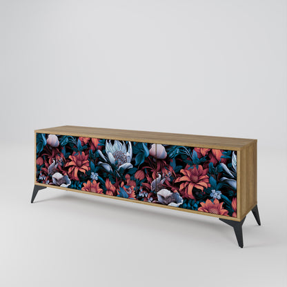 ETHEREAL BLOSSOMS 3-Door TV Cabinet
