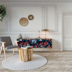 ETHEREAL BLOSSOMS 3-Door TV Cabinet
