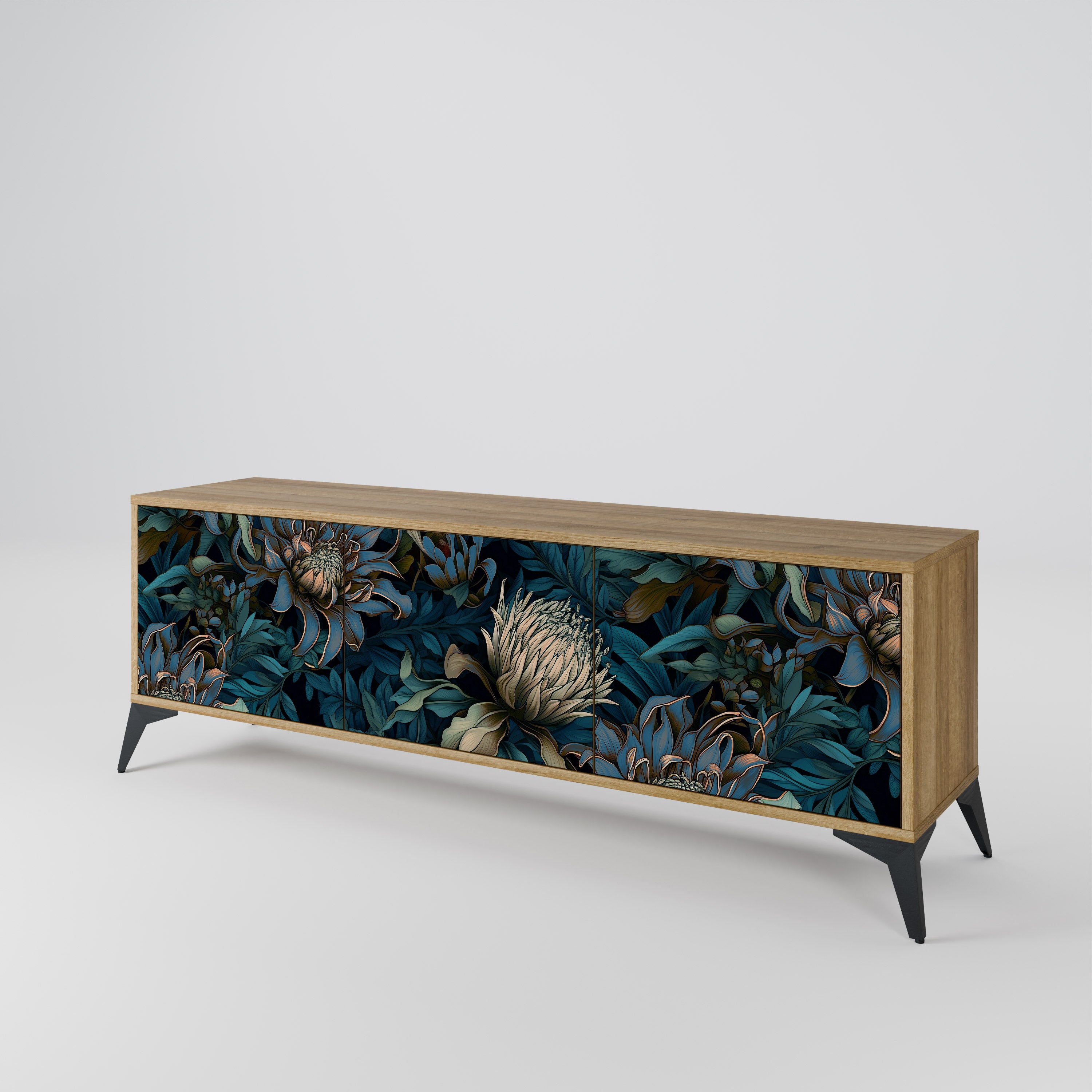 TWILIGHT BLOOM 3-Door TV Cabinet