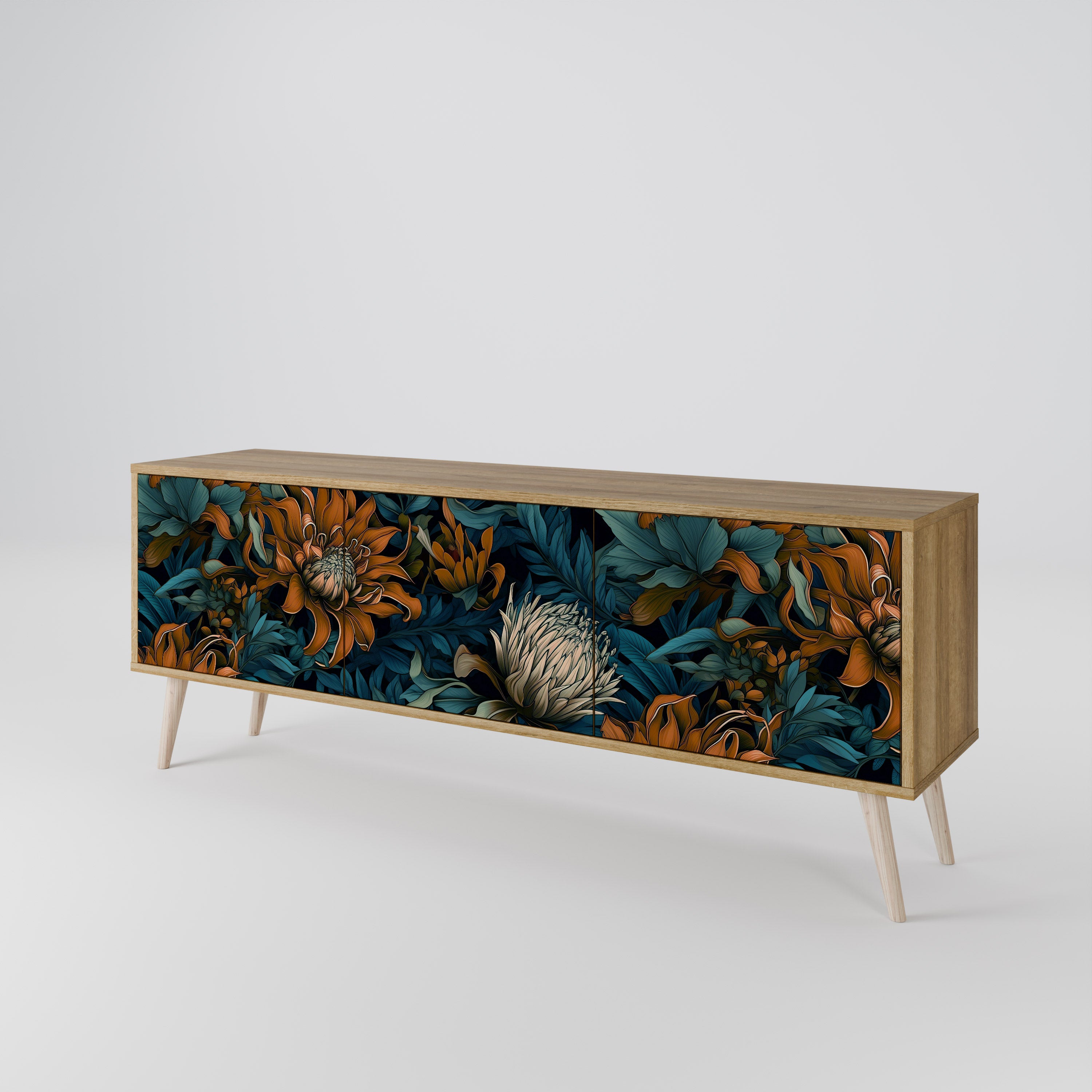 MORNING BLOOM 3-Door TV Cabinet
