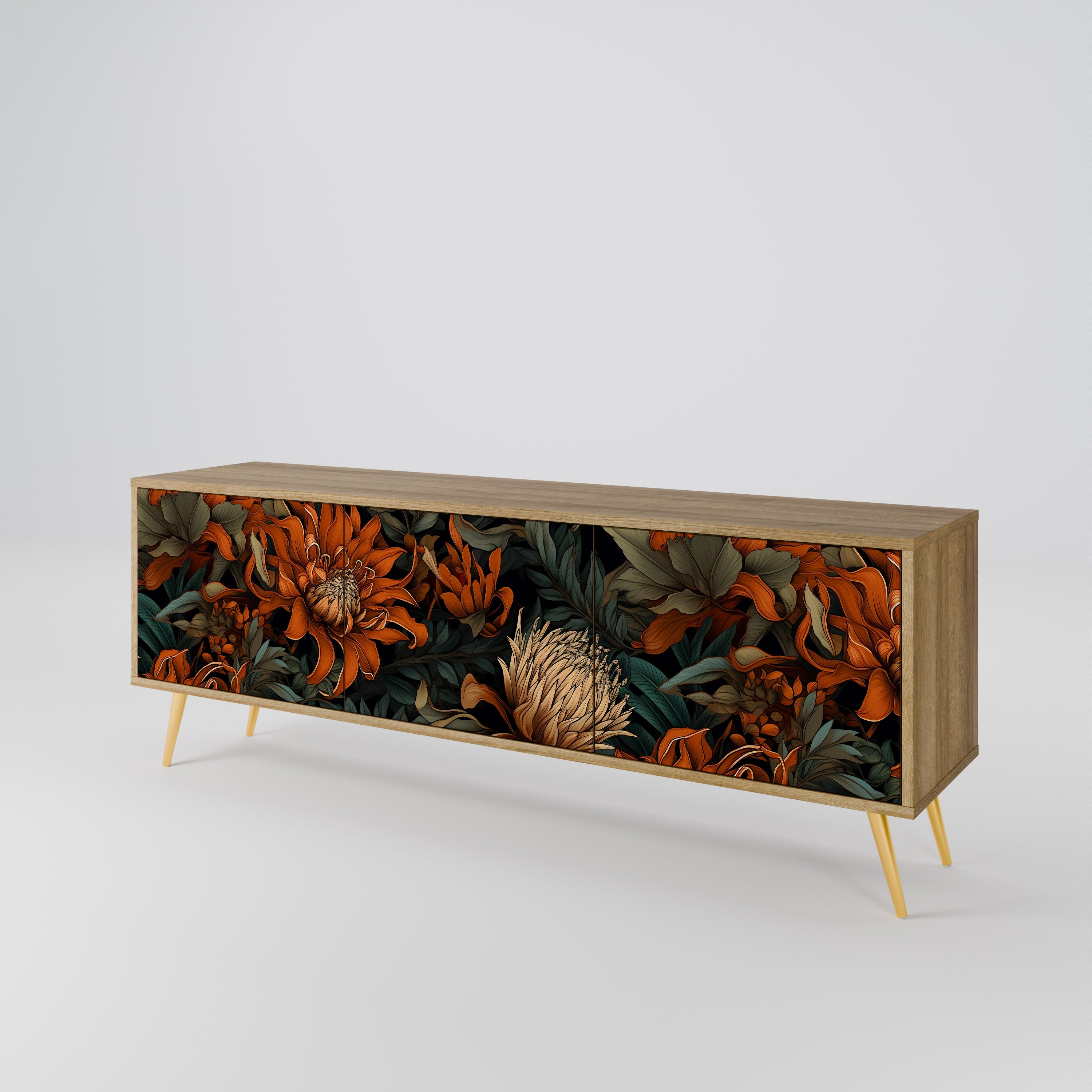 DAWN BLOOM 3-Door TV Cabinet