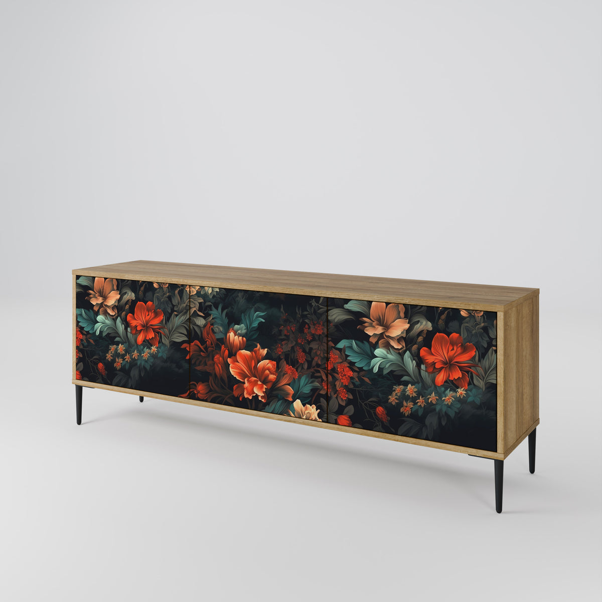 IMAGINARY BLOSSOM 3-Door TV Cabinet
