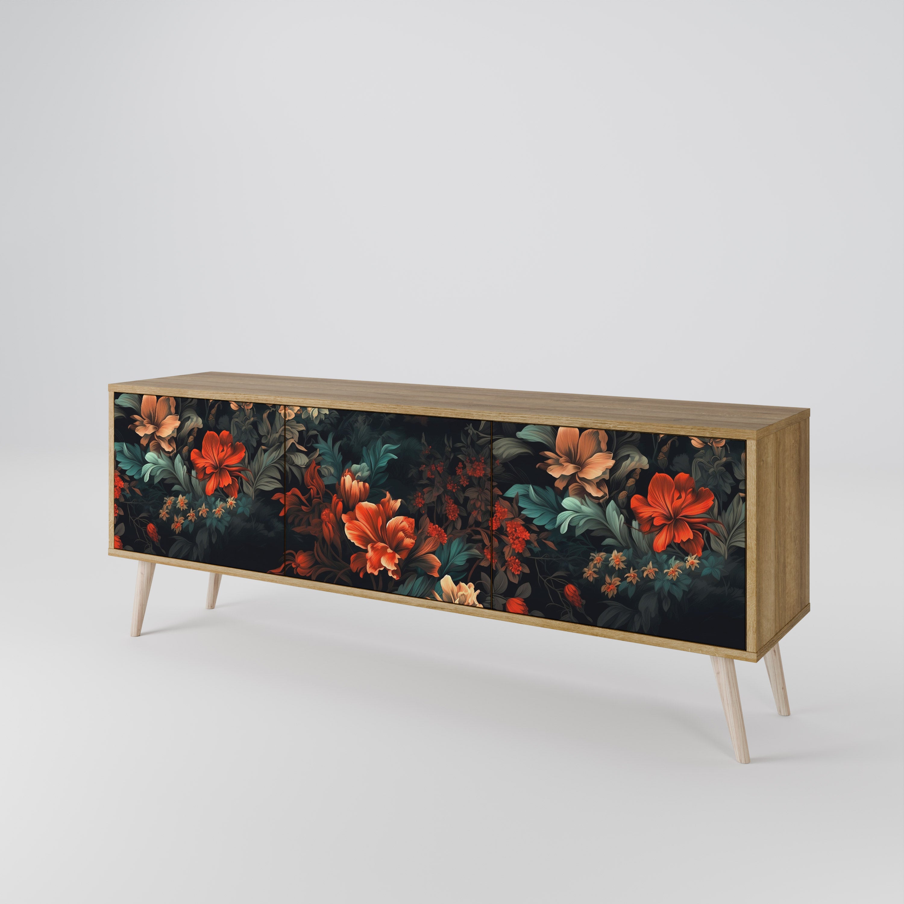 IMAGINARY BLOSSOM 3-Door TV Cabinet