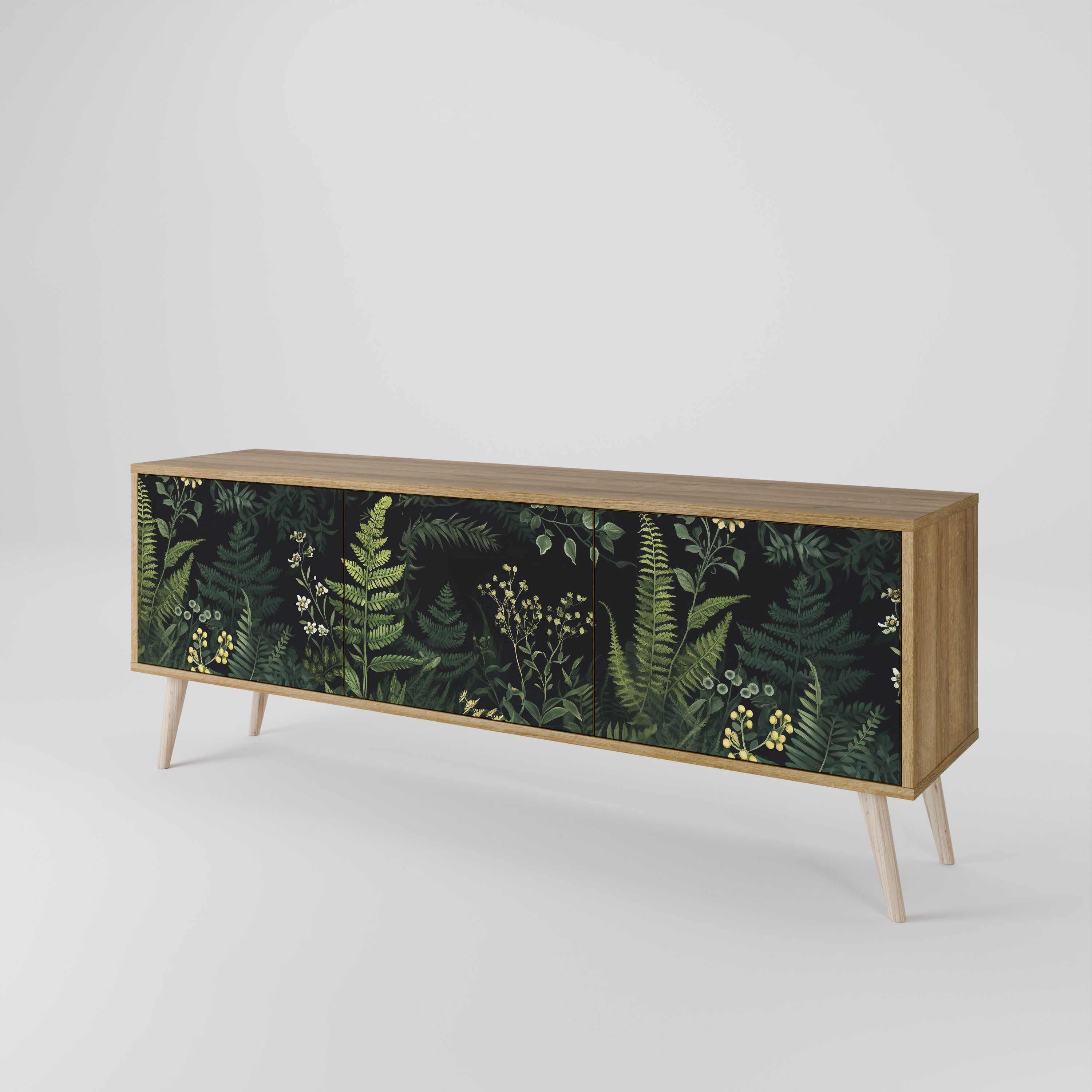 FERN FLOWERS 3-Door TV Cabinet