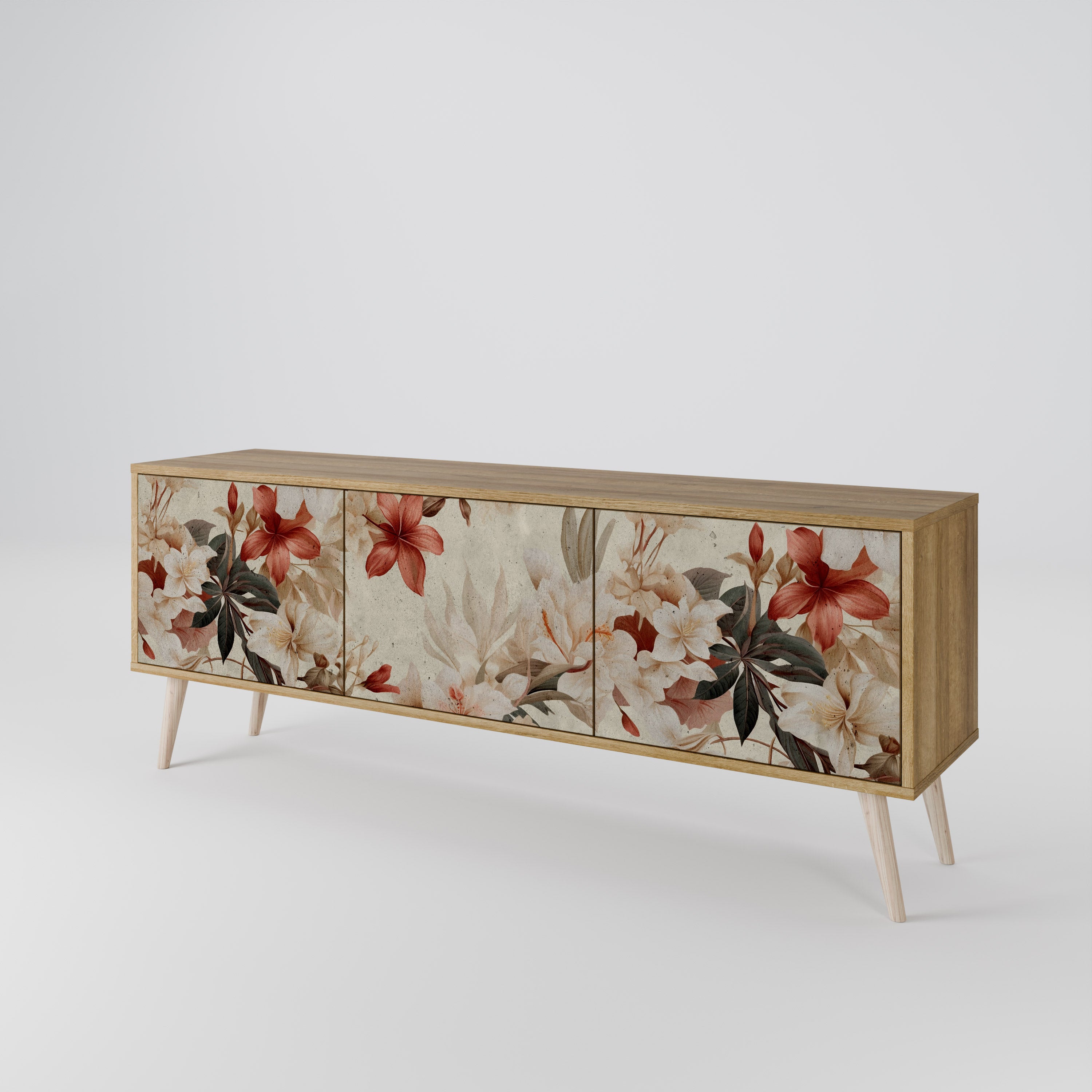 PETAL HARMONY 3-Door TV Cabinet