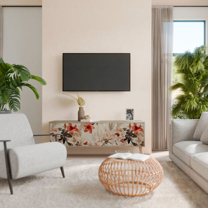 PETAL HARMONY 3-Door TV Cabinet