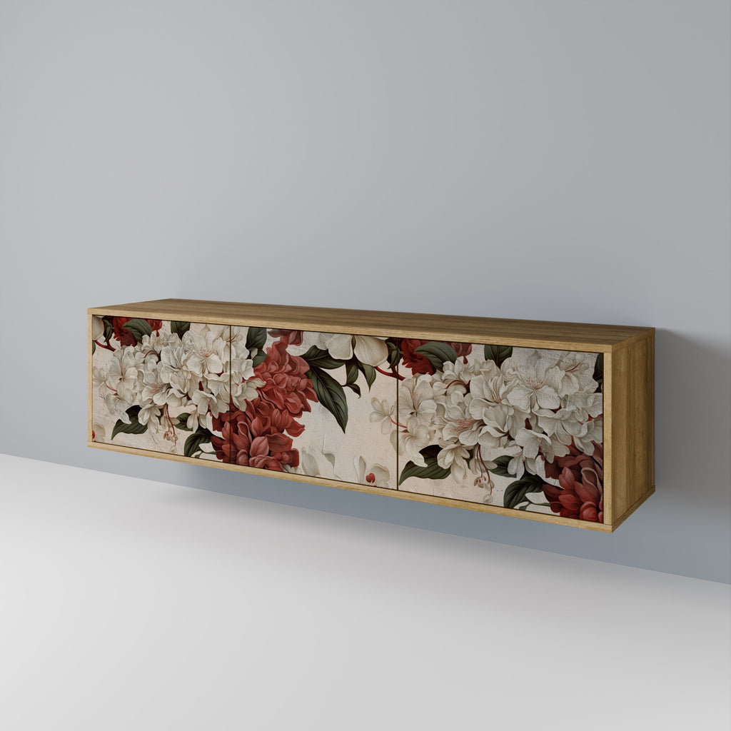 Meuble TV 3 portes EPHEMERAL DAYS effet chêne