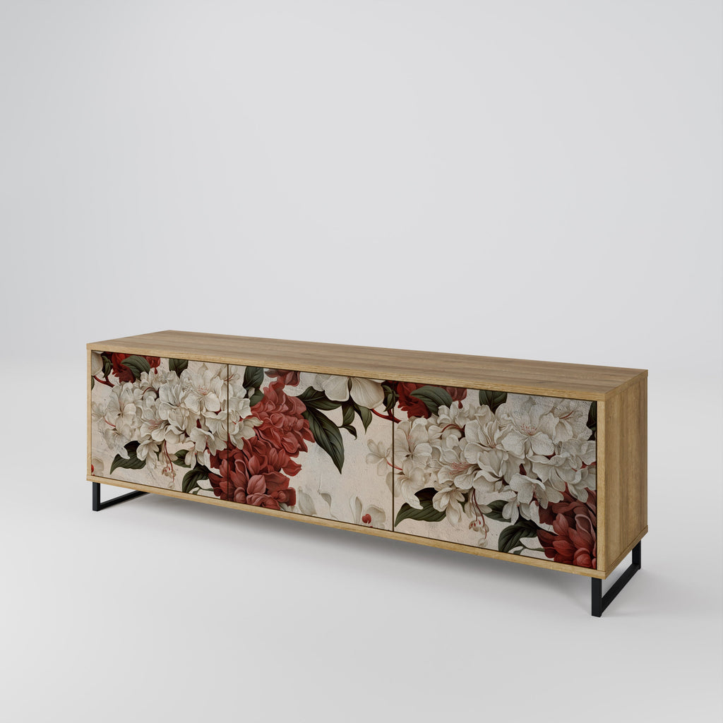 Meuble TV 3 portes EPHEMERAL DAYS effet chêne