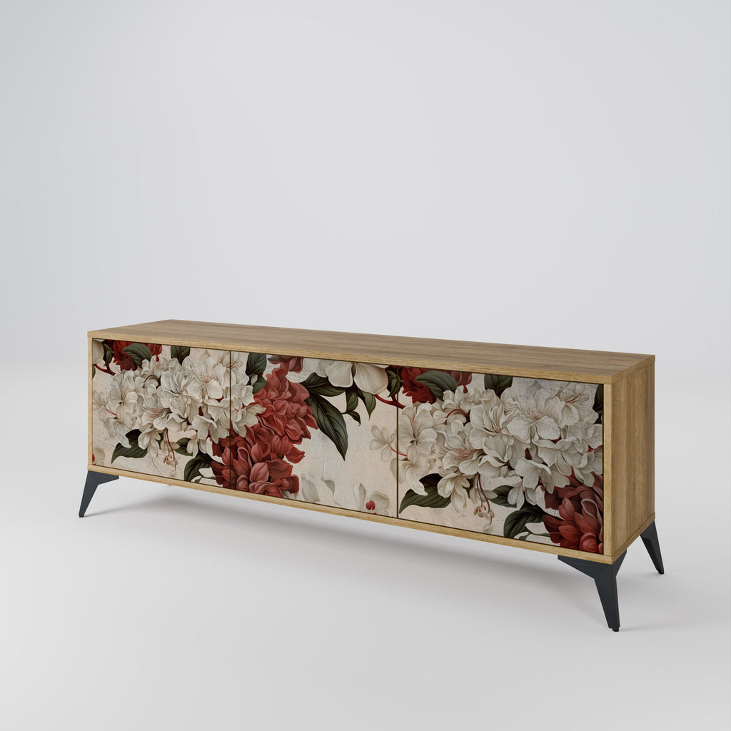 Meuble TV 3 portes EPHEMERAL DAYS effet chêne