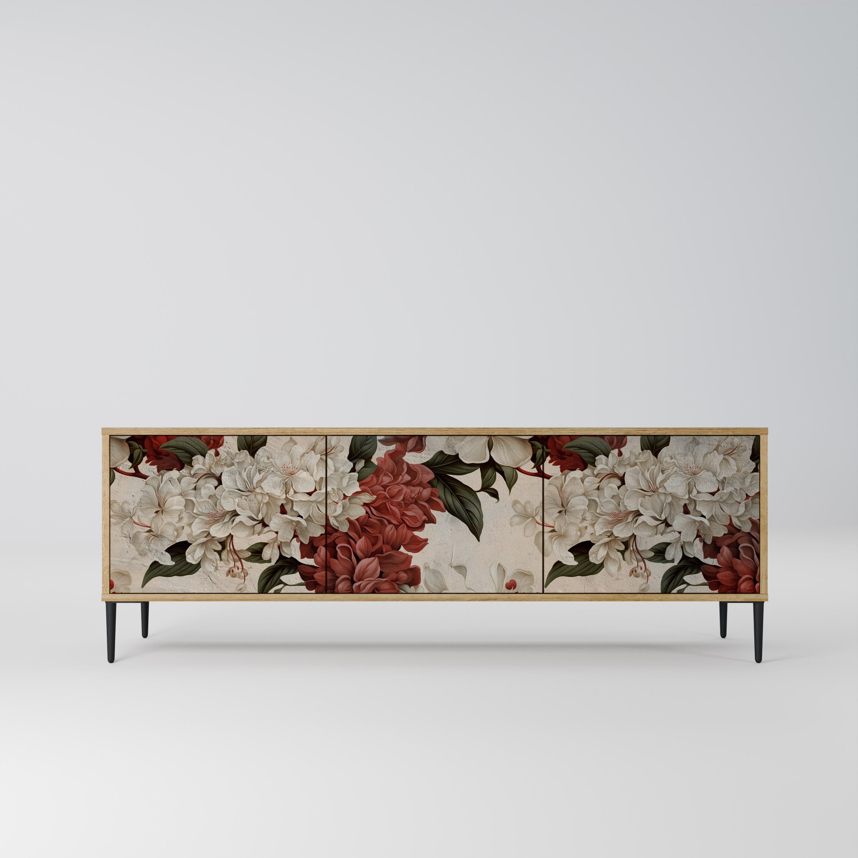 Meuble TV 3 portes EPHEMERAL DAYS effet chêne